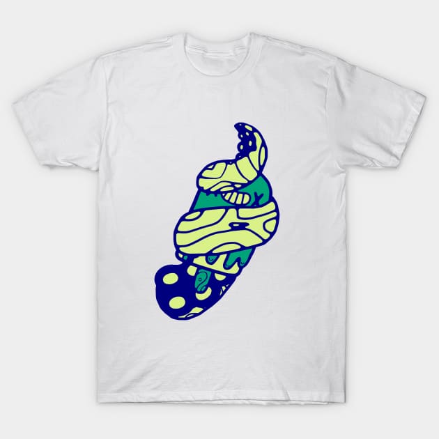 POP GRAB IN BLUE AND GREEN! T-Shirt by darendeleche